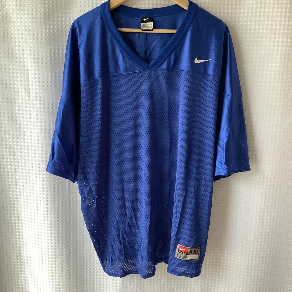 Nike Mens Blue Football Core Practice Jersey Team SZ XXL